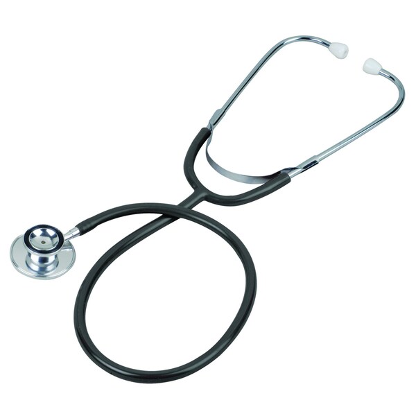 Veridian Healthcare Prism Aluminum Dual Head Stethoscope, Black, Boxed 05-12001 - main